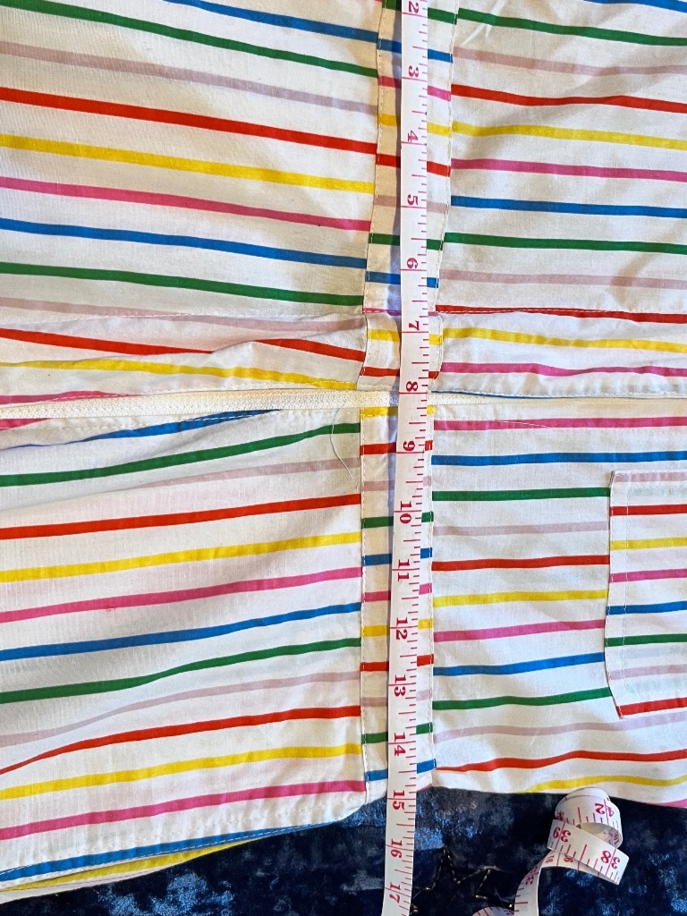 Nooworks Cotton Striped Jumpsuit XS PROFESSIONALLY ALTERED FOR LONG TORSO - Picture 10 of 10